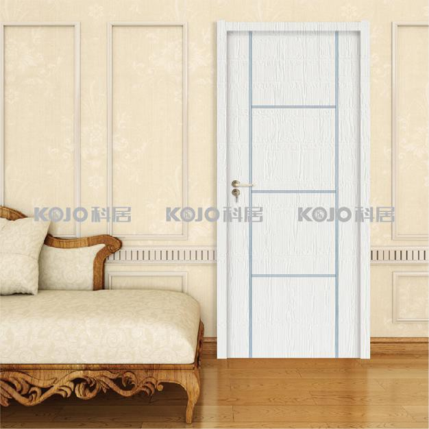 Soundproof WPC Hotel Interior PVC Wrapping Door
